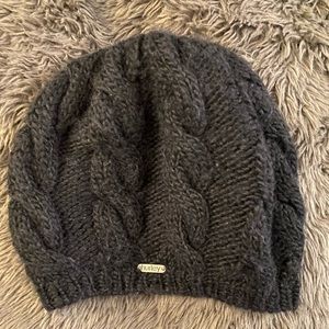 Black Knitted Hurley Beanie